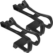 ARTSEWPLY 2pcs Non- Bike Pedal Toe Clips Easy Installation Pedal Covers for Mountain and Road Secure Grip Cycling Accessories for Enhanced Stability