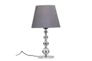 Gidan Elegant Vintage Crystal Table Lamp Fabric Shade - Chrome.