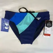 Men’s Speedo Bikini Swim Brief, Eco, Peacoat, Size 28