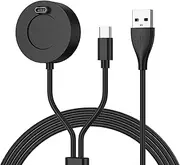 Wanme Charger Cable Compatible with Garmin Forerunner 255/Forerunner 55/Forerunner 245 Music/Forerunner 945/935/245/245M/45/45S,100cm USB A Charging Cable for Garmin Venu 3s (2 in 1-Dock Style)