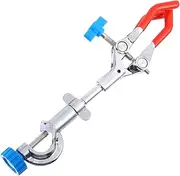 SOLUSTRE 3 Lab Clip Mini Drill Chuck Cable Super Clamp Trigger Retort Pipe Clamp Style Valve Lab Equipment Vice Tapping Drill Chuck Clamps Gear Keyring Clamp Stand Adjustable Silver Iron