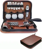 Golf Tool Kits Golf Gifts for Men and Women, Golf Accessories Sets, Including High-End Golf Case, Golf Balls, Rangefinder, Golf Tees, Brush, Multi-Function Divot Cutter, Score Counter, Golf Clips