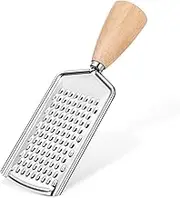 EXHUMKY Stainless Steel Multi Purpose Grater with Non Slip Handle Versatile Kitchen Tool for Easy Vegetable Slicing Potato Peeling and Cheese Shredding and Easy