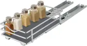 Pull Out Spice Rack Organizer(4.9"W X 10"D X 2.7"H) for Cabinet, Slide Out Seas