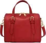 [FOSSIL] Carlie Red Satchel Bag ZB1772611