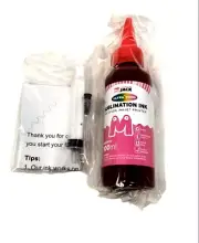 Sublimation Ink Magenta EP With Injection Kit Printers Jack Refill 100ml New