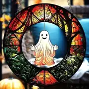 Halloween Ghost Suncatcher Spider Web Scary Spooky Horror Hanging In/Outdoor