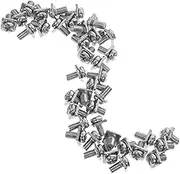 Luxshiny 40 Set Square Pad Terminal Screws with Washers Plated Fasteners for Secure Connections Electrical Components for Switches and Terminal Blocks