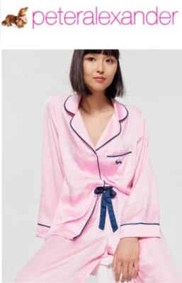 Peter Alexander Ladies PJ Pyjamas Satin Long Chic (XS) New Season