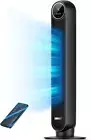 Tower Fan for Bedroom, 90° Oscillating Bladeless Fan with Timer,4 Speeds & Modes