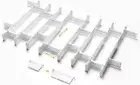 HiYZ Expandable Drawer Dividers with Inserts, 8 PACK(8 Long+16 insert), White
