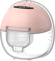 Zosylala Wearable Breast Pump - Hands-Free, Leakproof, Portable Breastfeeding with LED Display - Wireless 3 Modes 12 levels Low Noise&Leakproof, Strong Suction, Can Be Worn in-Bra,24mm