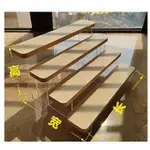 公仔 模型 壓克力展示架 實木 樓梯架 透明展示 盒玩 盲盒 扭蛋 公仔 展示盒