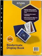 Marbig (R) 22005 Binder Display Book Non-Refillable A4 20 Pockets
