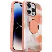 Apple iPhone 14 Pro Max OtterBox built-in grip Case Peaches Orange MagSafe Sleek