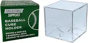 Collectible Supplies Baseball Display Case | Acrylic Baseball Cube | Clear Viewing Display Case to Protect Your Collection | Protection & Elegant Design Cube Storage (1 Cube)