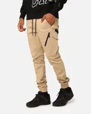 [CARRE] Carré Evolution Cargo Joggers Stone/black - Size 2XL 2XL Stone/Black