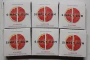 Simply Gum Cleanse w/ Grapefruit and Prickly Pear LOT of 6 (90Pcs) BEST by 7/25