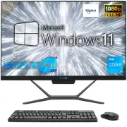 Aio All IN One Touchscreen I3 24 " Windows 11 8gb 120gb Full HD PC Computer_
