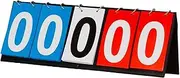 ａ aternee Tabletop Flip Scoreboard 4/5/6 Digits Sports Scoreboard Lightweight Competition Score Keeper for Various Sports Table Tennis