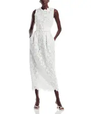 Safiyaa Alani Lace Midi Dress
