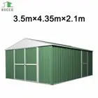 GARDEN SHED Rocco Tool Storage Gable Roof Medium Steel Garage NEW Workshop Green