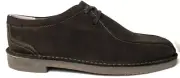 CLARKS BUSHACRE TRACK MEN'S CHOCOLATE SUEDE CHUKKA BOOTS Size 13, 62207