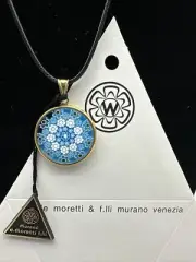 Authentic Murano 25mm Millefiori Pendant Necklace - MX-39