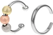 ibasenice Adjustable Fidget Ring Set Anxiety Relief Open Rings for Women Stress Relieving Jewelry Rotatable Set