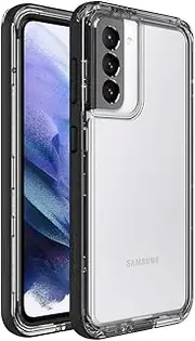 [LifeProof] Next Series Case for Galaxy S21 5G (ONLY - Does NOT FIT Plus or Ultra) - Black Crystal (Clear/Black)