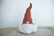 Large Latex mold for concrete, plaster, resin and more, Gnome/nordic nisse 3D