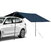 Car Awning Sun Shelter - Tailgate Rear Shade Tent Sun Shelter - Ample Awning Space Rear Car Awning for Camping, Carting Activities, Weekend Picnics, Family Gatherings