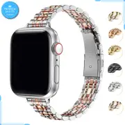 Stainless Steel Strap For Apple Watch 38 40 41mm Series 10 42MM Business Band