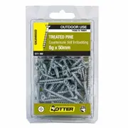 OTTER 100 Pack 8g x 50mm Treated Pine Screw Galv CHEG08503