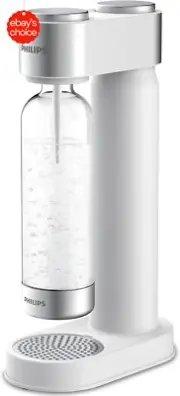 Soda Maker White 1L PET Bottle Easy Carbonation Home Sparkling Water Machine