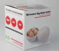 在飛比找Yahoo!奇摩拍賣優惠-新款批 蛋形蒸蛋器  微波爐用4蛋煮蛋器  蛋形煮蛋器 21