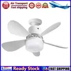 LF# 30W Ceiling Fan Light 3 Speeds LED Bulb Ceiling Fan (White Large Remote)