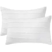 Standard Size Pillow Shams Set of 2, Ultra Soft Breathable 20 x 26 Inches Pil...