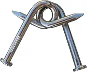 MilesMagic Close Up Classical Nail Puzzle Gimmick Magician's Nail Jail Hook Puzzle Magic Trick, Silver
