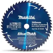 MAKITA 260mm 50T TCT Circular Saw Blade for Wood Cutting - Mitre Saws - BLUEMAK