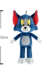 Tom and Jerry Plush Toy - 35cm - Cute Stuffed Cat & Mouse Cartoon Figures