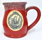 2022 Deneen Pottery: T.S.T. "Krampus" Tall Belly Mug (Red)