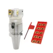 Metal Tool Holder Chuck 10Pcs Carbide Inserts Cutter CNC Lathe Machine Milling