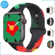Wristband Silicone Strap For Apple Watch Band 44 40 45 49 41 38 42mm Bracelet