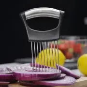 Steel Potato Peeler Cutting Tool Tomato Slicer Vegetable Cutter Onion Holder