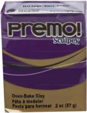 Premo™ Polymer Oven-Bake Clay, Purple, Non Toxic, 2 Oz. Bar, Great for Jewelry M