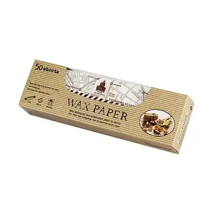 WAX PAPER 食品包裝紙 防油蠟紙 21.8x25cm(50pcs) 地圖 [偶拾小巷] 日本製