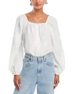 French Connection Balloon Sleeve Top