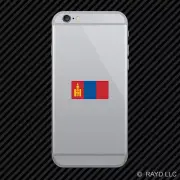 Mongolian Flag Cell Phone Sticker Mobile Mongolia MNG