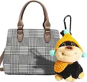 Bag Charm Plush - Bee Puppy Bag Pendant Cute Plush Doll,Cuddly Trendy Doll Pendant for Kids Adults Birthday Christmas Backpack Keychain Decoration